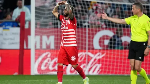 Castellanos festejando uno de sus goles ante Real Madrid.
