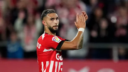 Castellanos celebrando su gol ante Mallorca.
