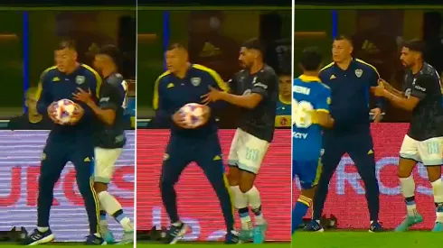 VIDEO | Polémica con Almirón en Boca: ¿Le dio un codazo a un jugador de Belgrano en pleno partido?