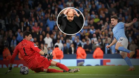 No se había visto: la reacción de Pep Guardiola tras el gol de Julián Álvarez