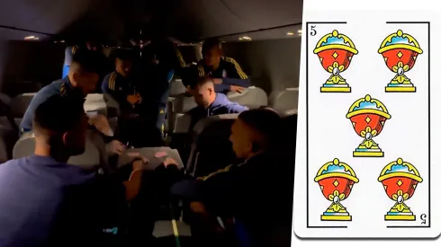 El video de Boca jugando al truco: ¿a quién le salió el 5 de copas?