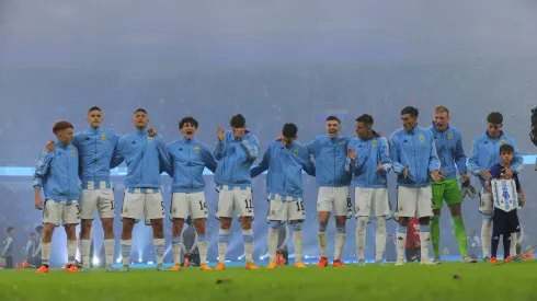 La formación de Argentina frente a Guatemala.