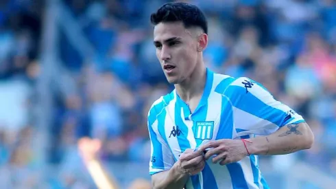 Matías Rojas no podrá jugar hoy en Racing ante Aucas por la Copa Libertadores 2023.
