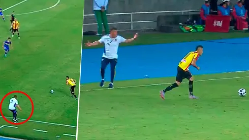 VIDEO | No se vio: Almirón, desesperado con Pol Fernández segundos antes del gol de Deportivo Pereira