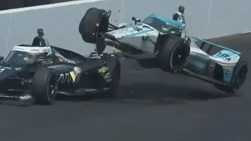 Canapino choque en Indianápolis