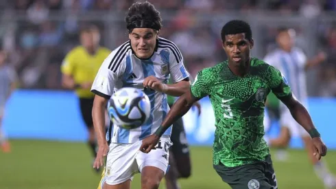 Luka Romero en el partido contra Nigeria.
