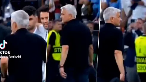 ESTO hizo Mourinho al ver que Montiel iba a patear el penal decisivo en Sevilla