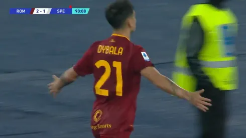 El festejo de Paulo Dybala.