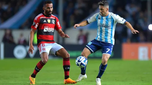 Flamengo juega contra Racing en la Copa Libertadores 2023.
