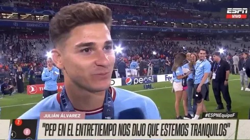 La frase de Julián Álvarez sobre su futuro que impactó a todos en Manchester: "Veremos como sigue"