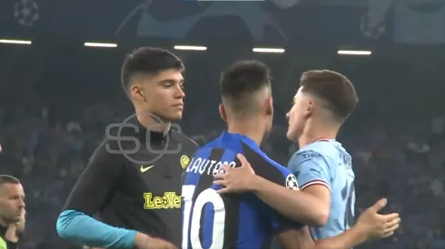 VIDEO | Julián Álvarez consoló a Lautaro y Correa tras el título del City