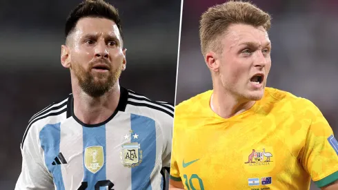 Argentina se mide contra Australia en un amistoso.