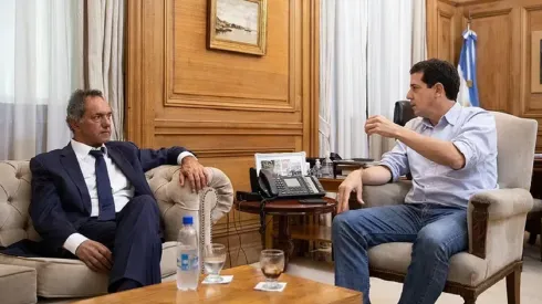 Wado de Pedro y Daniel Scioli.
