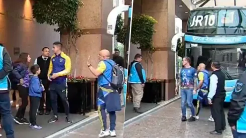 VIDEO | Casi a las piñas: un hincha de Boca increpó a Serna antes de la despedida de Riquelme