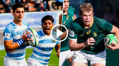 Sudáfrica y Argentina chocan por el Mundial Sub-20 de Rugby.
