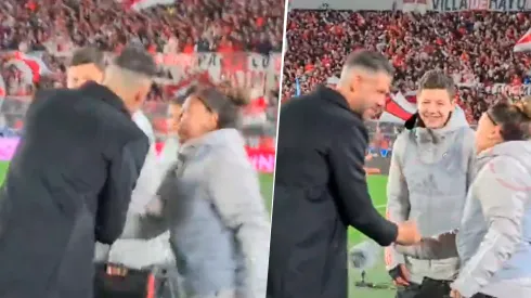 VIDEO | El gesto de Demichelis con la alcanzapelotas de River que no se vio en el partido