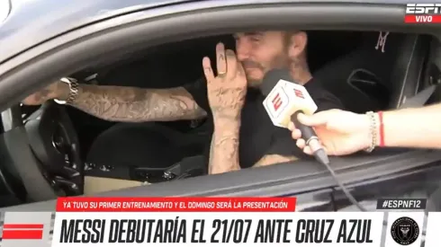 A Beckham le preguntaron por Messi y su respuesta sorprendió a todos: "No lo sé"