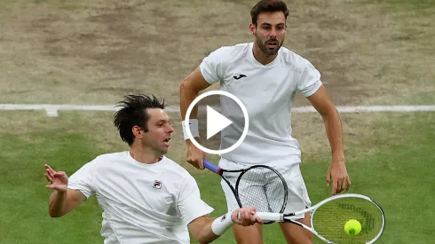 Horacio Zeballos y Marcel Granollers juegan por el título doblista de Wimbledon 2023.
