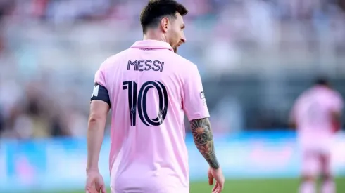 FORT LAUDERDALE, FLORIDA – JULY 25: Lionel Messi #10 of Inter Miami CF looks on in the first half during the Leagues Cup 2023 match between Inter Miami CF and Atlanta United at DRV PNK Stadium on July 25, 2023 in Fort Lauderdale, Florida. (Photo by Hector Vivas/Getty Images)
