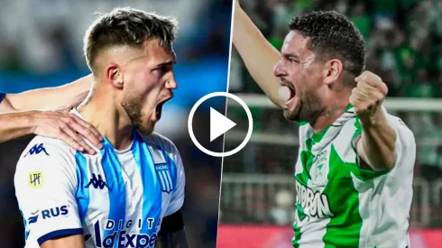 Racing vs. Atlético Nacional por la Copa Libertadores.