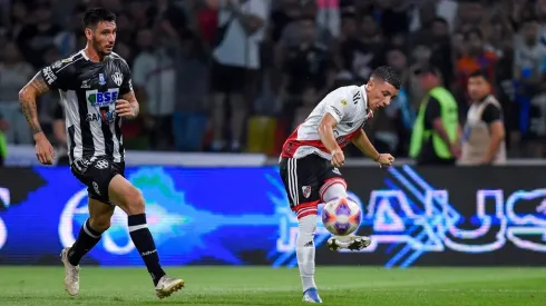 Franco Alfonso durante su debut en River.
