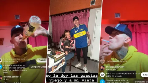 Boca, cerveza y vivo en Instagram: Centurión reapareció de la manera menos esperada