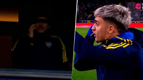 VIDEO | ¿Qué se dijeron? Riquelme llamó por teléfono a Zeballos apenas terminó el partido