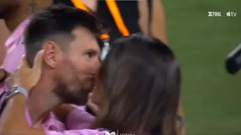 VIDEO | Emotivo: el encuentro de Messi con Anto Roccuzzo tras el título de Inter Miami