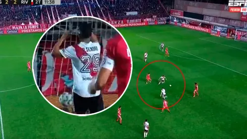 Impensado: el blooper de Aliendro que le costó un gol a River (VIDEO)