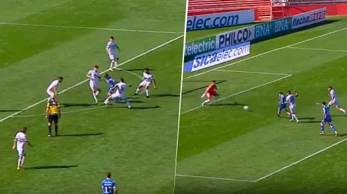 López Muñoz gambeteó a cuatro rivales y clavó un golazo para Godoy Cruz