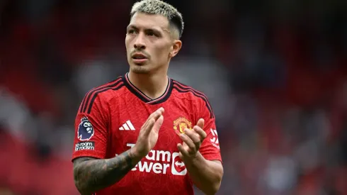 MANCHESTER, ENGLAND – AUGUST 26: Lisandro Martinez of Manchester United looks on during the Premier League match between Manchester United and Nottingham Forest at Old Trafford on August 26, 2023 in Manchester, England. (Photo by Michael Regan/Getty Images)
