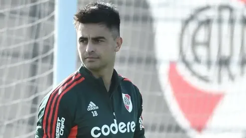 Pity Martínez se entrenó a la par del plantel de River