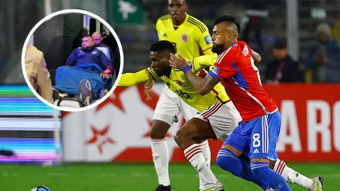 Se fue en ambulancia: la grave lesión de Arturo Vidal en el Chile – Colombia (VIDEO)