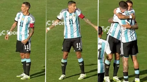 (VIDEO) El gesto de Di María en el gol de Tagliafico que no se vio