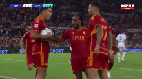 La celebración de Paulo Dybala.