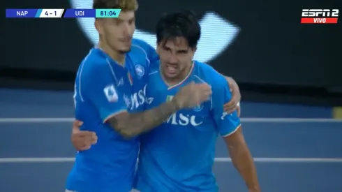 El festejo de Giovanni Simeone.