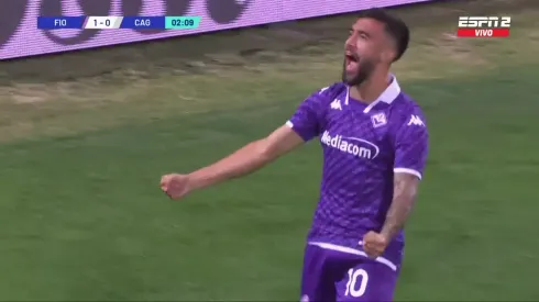 El festejo de Nicolás González.