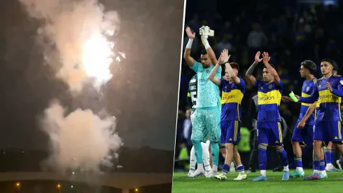 Infaltable: hinchas de Palmeiras tiraron fuegos artificiales en el hotel de Boca