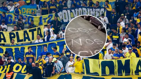 Pintadas amenazantes desde Palmeiras contra los hinchas de Boca