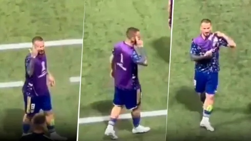 Video inédito: la cargada de Benedetto a los hinchas de Palmeiras