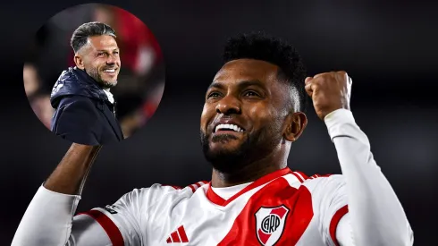 ¿Es el 9 de River? La gran marca de Miguel Borja que le mete presión a Demichelis