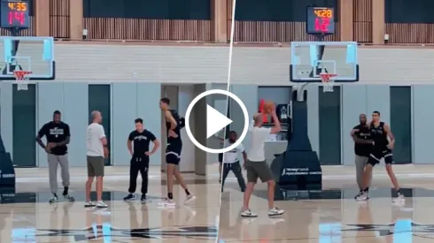 Ginóbili y una lección de juego a Wembanyama.