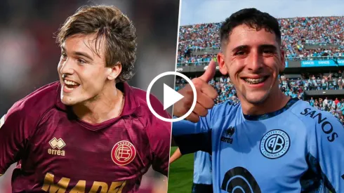 Lanús y Belgrano se miden por la Copa de la Liga.