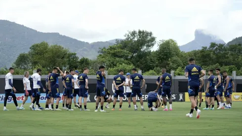 El primer entrenamiento de Boca en Río en la previa de la final
