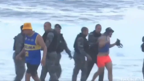 El momento en el que Crisitan Medina es detenido por la Policía de Brasil.