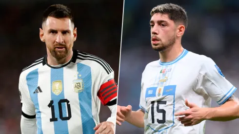 Messi y Valverde, las figuras de Argentina y Uruguay.
