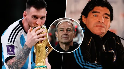 Klinsmann comparó a Messi con Maradona.
