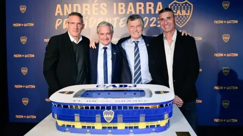 Mauricio Macri y Andrés Ibarra llegarían con mayor fortaleza a las elecciones si Boca se queda afuera de la Libertadores 2024 y si Javier Milei gana el balotaje. Foto: @Andreshibarra