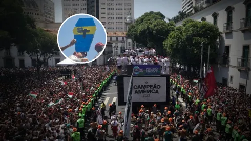 Un futbolista de Fluminense celebró la Copa Libertadores con un ataúd de Boca