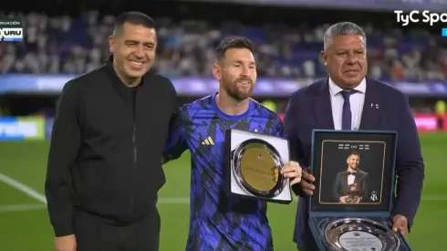 El emotivo momento en la Bombonera.